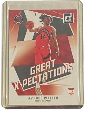 2024-25 Panini Donruss Great X-Pectations JaKobe Walter Rookie Card Toronto